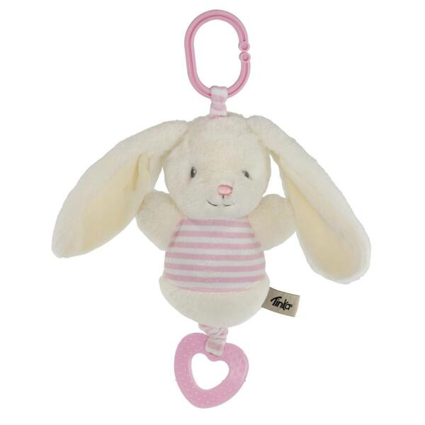 SPILLEDÅSE KANIN HVIT/ROSA 18CM TINKA BABY Hvit og Rosa - Tinka