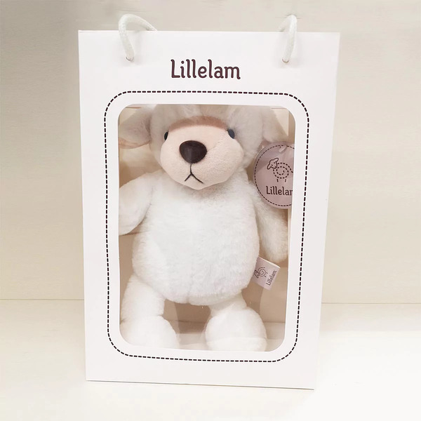 Lillelam Lammi Bamse  Hvit - Lillelam