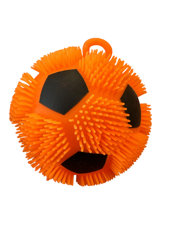 Puffer ball 16cm fotball Oransje - Fidget Toys