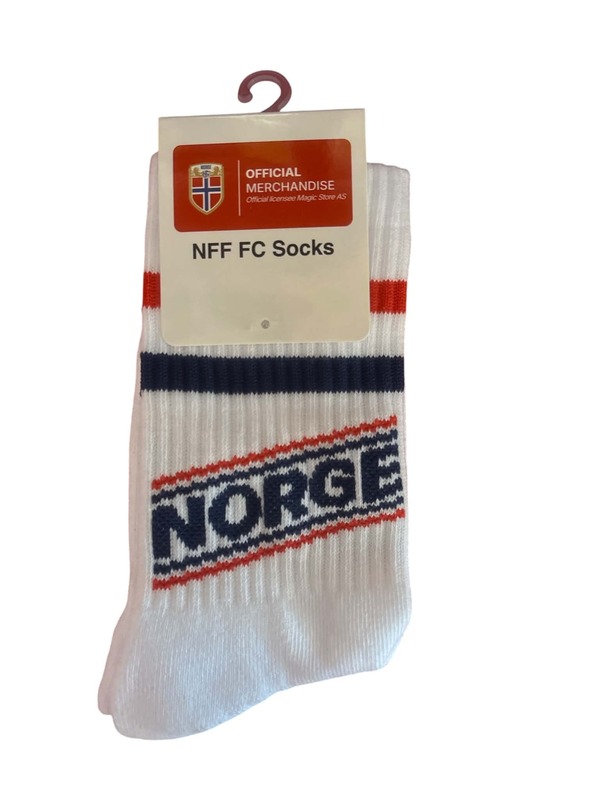 Norge Sokker 1pk hvit str 30-35 30/35 - Norge