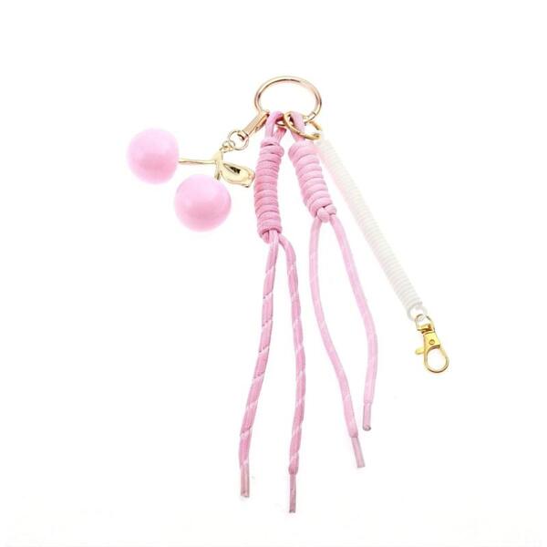 BAG CHARM KIRSEBÆR TINKA lyse rosa kirsebær - Tinka