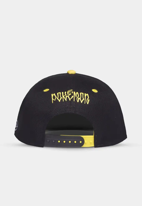 Pokémon – Angry Pika Snapback Caps Svart og Gul - Difuzed