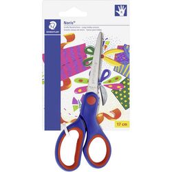 Saks STAEDTLER hobby 17cm blå/rød saks 17cm - Kontorutstyr