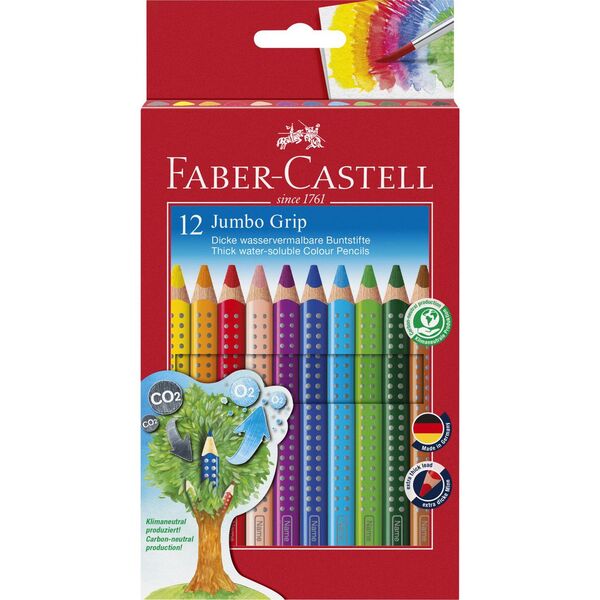 Fargeblyant FABER-CASTELL Jumbogrip (12) Jumbo Grip - Kontorutstyr