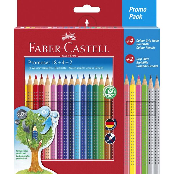 Fargeblyant FABER-CASTELL (24) Faber-Castell 24stk - Kontorutstyr