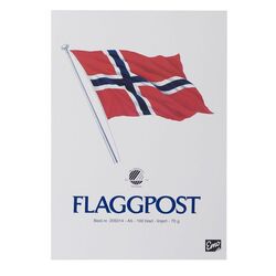 Flaggpost EMO A5 70g 100 blad linjer Flaggpost - Kontorutstyr