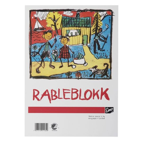 Rableblokk EMO A4 100g 50 blad Rableblokk - Kontorutstyr