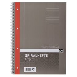 Spiralhefte EMO A4 70g 80 blad linjer Spiralhefte - Kontorutstyr