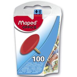 Tegnestift MAPED 10mm ass frg (100) Tegnestift farga - Kontorutstyr