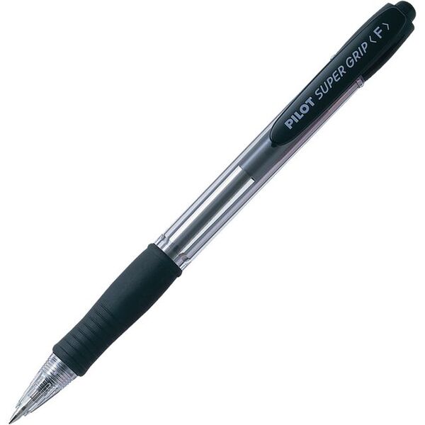 Kulepenn PILOT Supergrip F sort Sort  - Kontorutstyr