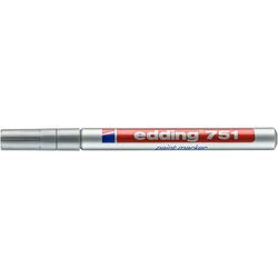 Paintmarker EDDING 751 sølv Sølv - Kontorutstyr