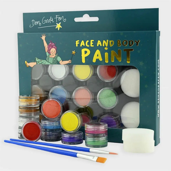 Den Goda Fen Face & Body Paint Ansiktsfarger - Karneval