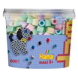 Hama Maxi Beads 600 pcs Mix 52 Bøtte mix 52 - hama