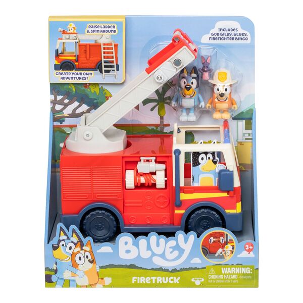  Bluey lekesett med brannbil Brannbil - Leiker