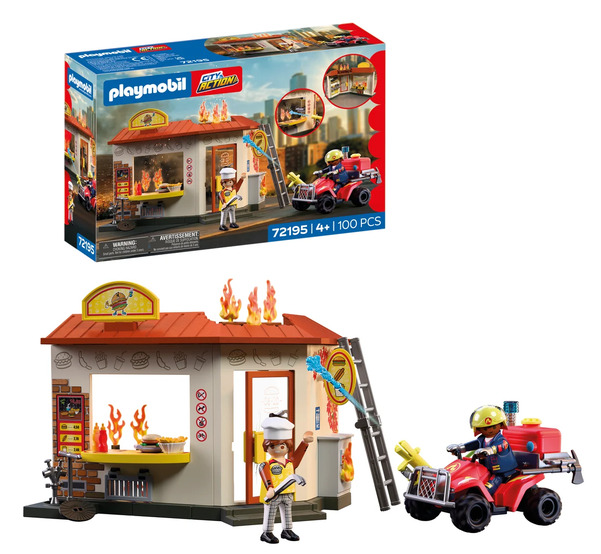 Playmobil Fire Quad with Burger Shop 72195 72195 - playmobil
