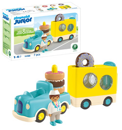Playmobile Junior Crazy Donut Truck with Stacking and Sorting Feature 71702 - playmobil