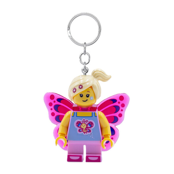 LEGO® Iconic Butterfly Girl Key Chain With LED Light Butterfly Girl - LEGO