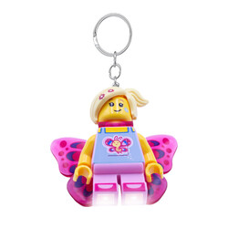 LEGO® Iconic Butterfly Girl Key Chain With LED Light Butterfly Girl - LEGO