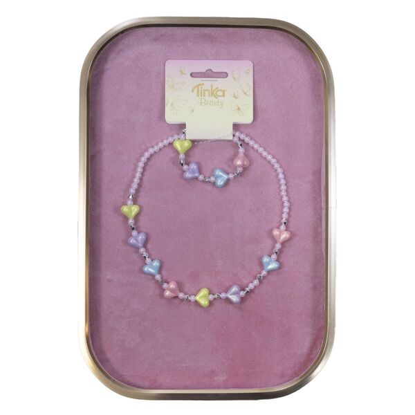 HALSKJEDE/ARMBÅND HJERTER TINKA BEAUTY Hjerter - Tinka