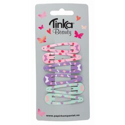 HÅRKLIPS GLITTER/SOMMERFUGL 6 STK TINKA BEAUTY Hårklips - Tinka