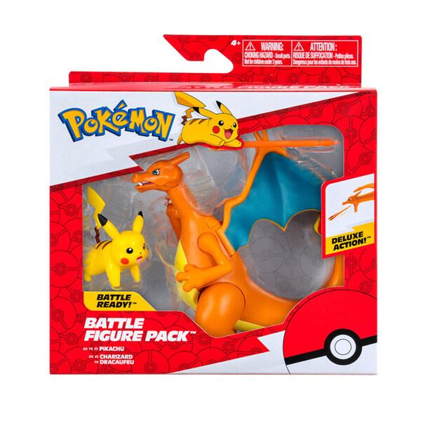 Pokémon Figure Set 2‑pk Charizard And Pikachu Charizard og Pikachu - pokèmon