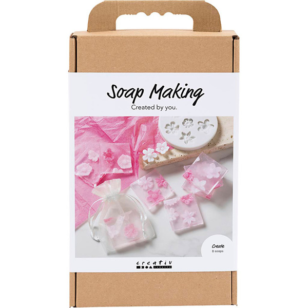 DIY Kit Såpefremstilling Blomster Rosa Hobbysett - Creative Company
