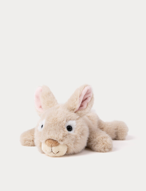 Kanin liggende 28 cm beige kanin - Teddykompaniet