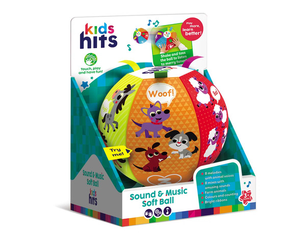 Kids Hits - Sound & Music Soft Ball Soft Ball - Småbarns Leiker