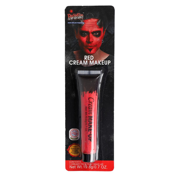 MAKE UP CREAM RED Rød Sminkekrem - Karneval