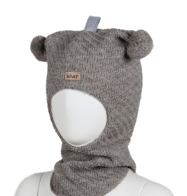 Kivat Balaklava i ull 458-12U Brun med Kivat logo Brun med kivat logo - Kivat