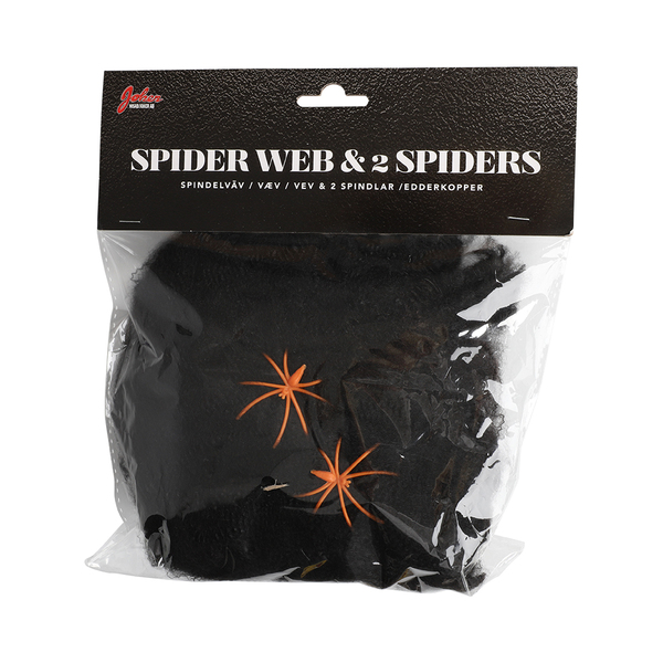 Spindelvev sort Sort  - Halloween