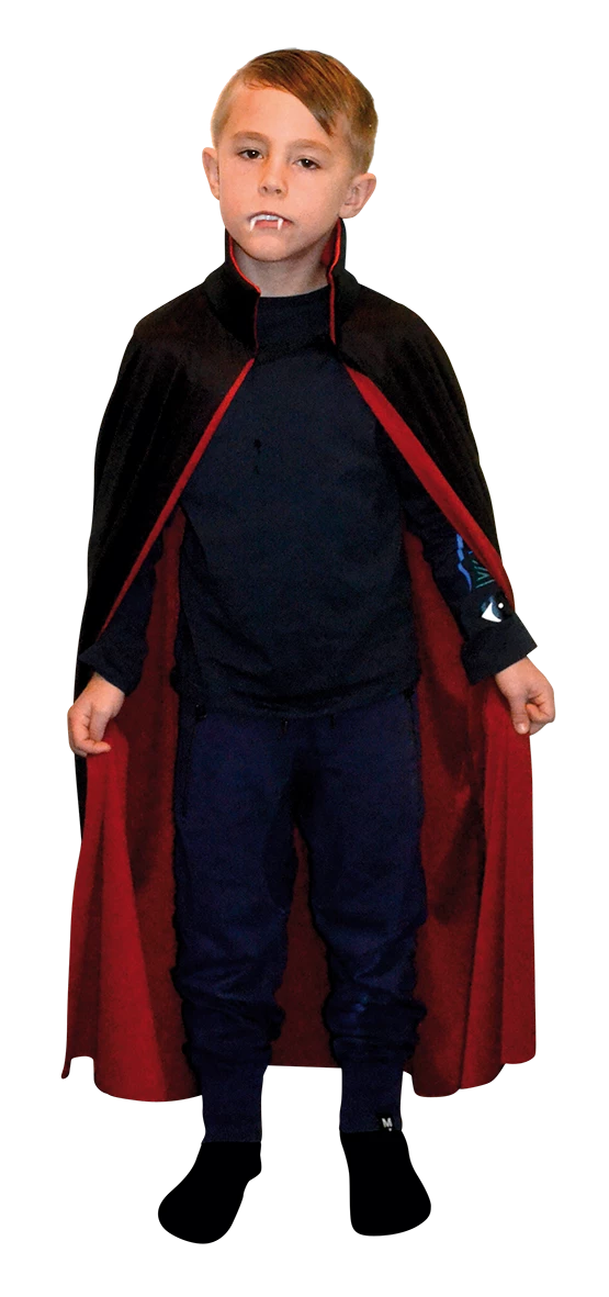 DRACULA CAPE BLACK AND RED KID 122-134 Dracula Cape - Halloween