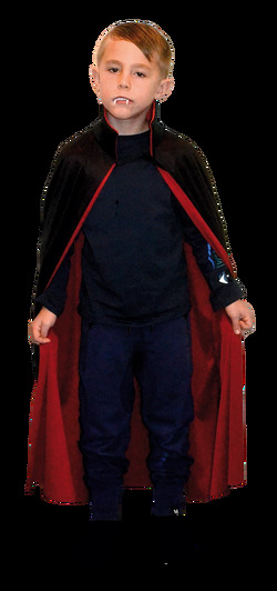 DRACULA CAPE BLACK AND RED KID 110-116 Dracula Cape - Halloween