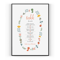 Plakat: Takk for at du ...  - Happystar