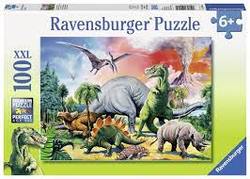 Ravensburger puslespill 100xxl Among the Dinosaurs  100b - Ravensburger