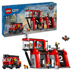 LEGO 60414 Brannstasjon med brannbil 60414 - Lego city