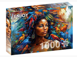 Enjoy puslespill 1000 Feathery Queen  1000 biter - Enjoy puzzle