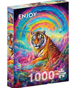Enjoy puslespill 1000 Where Tigers Reign 1000 biter - Enjoy puzzle