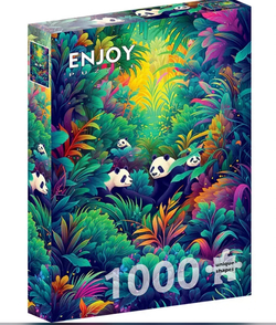 Enjoy puslespill 1000 Panda Haven 1000 biter - Enjoy puzzle