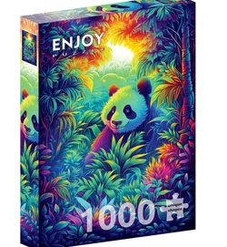 Enjoy puslespill 1000 Panda Corner 1000 biter - Enjoy puzzle