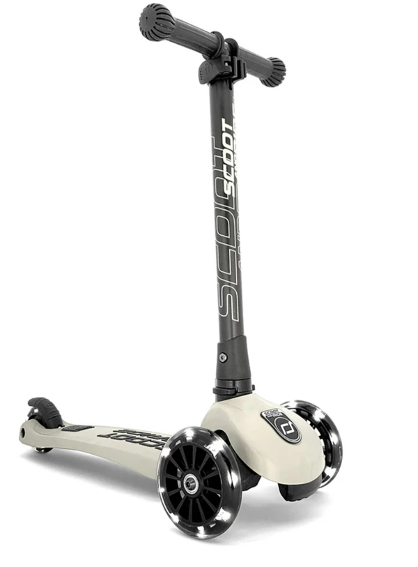 Scoot & Ride Sparkesykkel, Highwaykick 3 LED - Ash Ash - Scoot & Ride