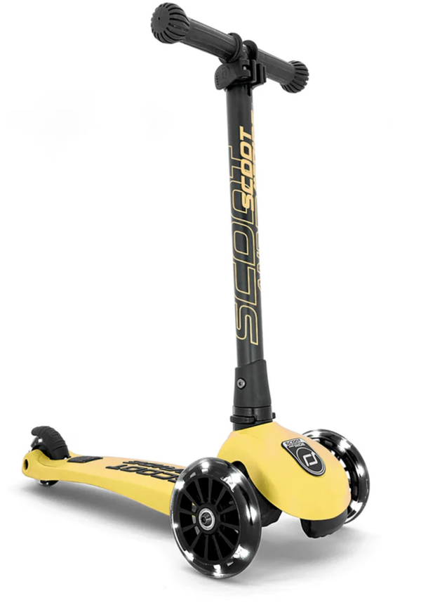 Scoot & Ride Sparkesykkel, Highwaykick 3 LED - Lemon  Lemon - Scoot & Ride