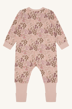 Hust&Claire pysjamas med blomsterprint, bambus ull 3750 Rose Cloud - Hust & Claire