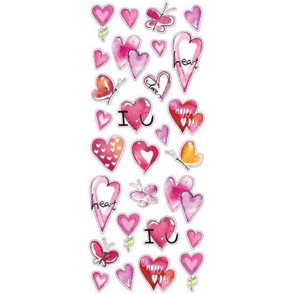  STICKERS HJERTER TINKA Rosa - Småvarer