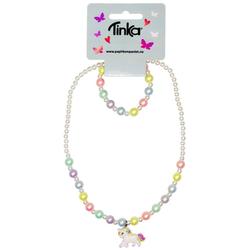  HALSKJEDE/ARMBÅND PERLER M/UNICORN TINKA BEAUTY HALSKJEDE/ARMBÅND PERLER M/UNICORN TINKA BEAUTY UNICORN - Tinka