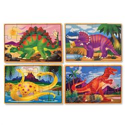 Melissa & Doug Puslespill 4 stk - Dinosaurer Dinosaur - Trepuslespill