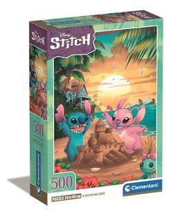 Clementoni puslespill 500  Disney Stitch stitch  - Clementoni