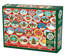 Cobble Hill Puslespill 1000 Snow Globe Cookies  Snow Globe Cookies  - Cobble Hill