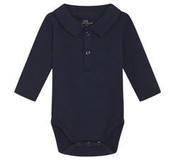 Hust & Claire body med krage, bambus ull 4150 More navy - Hust & Claire