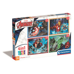  Clementoni 4 in 1 Puzzle Marvel Avengers 4 in 1 - Clementoni